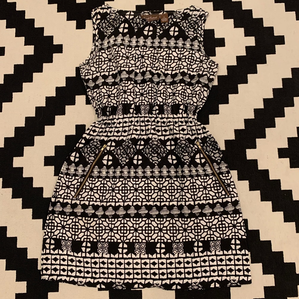 Speed Control SzM Black&White Print Dress